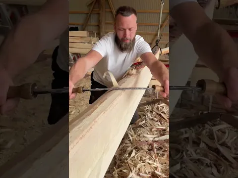 Debarking pine