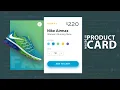 CSS responsive Product Card UI Design E-commerce Card Using Html5 CSS3