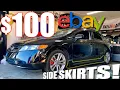 ARE THEY TRASH eBay 100 MUGEN REP 2008 Civic SI SIDE SKIRT proper install