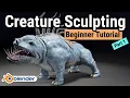 Blender Tutorial for Beginners - Creature Sculpting Part 1