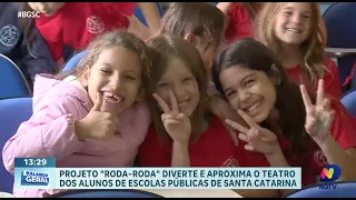 Projeto &#8216;Roda-Roda&#8217;: teatro nas escolas públicas de Santa Catarina