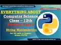 Class 12 Python Revision Tour 2 String Class 12 Computer Science 2024-25