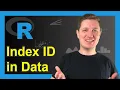 Add Index ID to Data Frame in R 3 Examples Create Numeric Identifier Using cbind nrow mutate