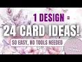 I Used One Card Design to Make 24 Cards Journalsay giveaway