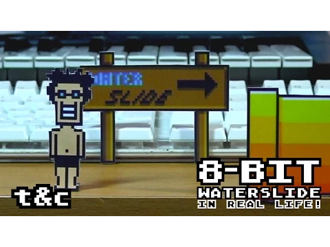 8-BIT Waterslide in REAL LIFE!