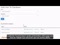 cPanel MySQL Tools - Delete a Database User