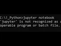 Jupyter notebook does not open via Jupyter Notebook on the command prompt in Windows 10