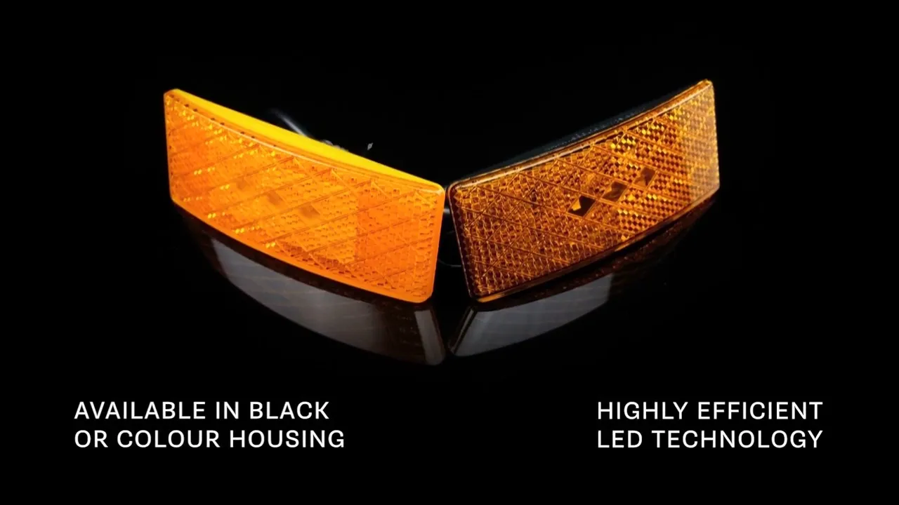 Video: Luce di posizione a LED rossa | 12-24v | cavo da 35 cm | EU38RM
