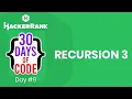 Hackerrank 30 Days of Code Cozumleri - Day 9 Recursion 3