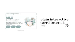 plain interactive carrd tutorial cr hypeyong