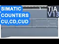 Simatic Counters CU CD CUD Use in Siemens TIA Portal Use Counters in PLC