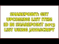 Sharepoint Get upcoming list item ID in SharePoint 2013 list using javascript 3 Solutions