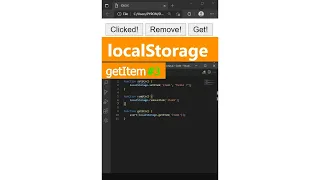 how to Get item from localstorage in JavaScript