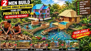 How To Build Mud House, Bamboo House, Pool, Underground Well And Fish Pond By Ancient