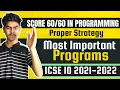 How to Score Full Marks in Programming ICSE Class 9 10