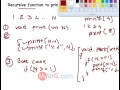 Recursive function to print first N natural number in C language