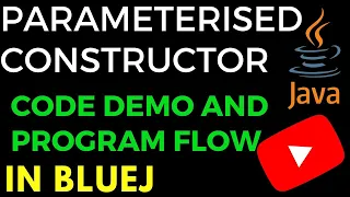 parametrised constructor program in bluej constructors in java computer application padhaikrlo