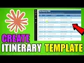 How To Create An Itinerary Template In Google Sheets With Claude AI 2026 Complete Guide
