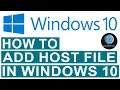 How to add host in Windows 10 How to Add Host name in host file in windows 10 Digi Computing