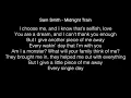 Sam Smith - Midnight train Lyrics (Amazon)