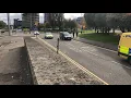 PANIC BUTTON 9 vehicles race down saint annes street towards possible panic button