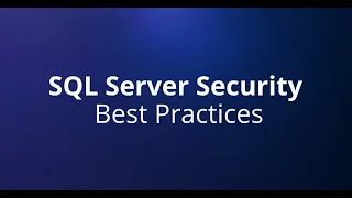 10 Steps to Secure your SQL Server SQL Server Security -