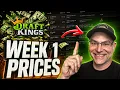 NFL Week 1 DFS Early First Look DraftKings Values 2026
