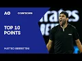 Matteo Berrettini s Top 10 Points Australian Open