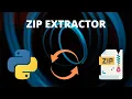 how to extract zip files with python tkinter gui