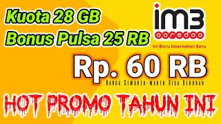 kouta internet 28gb pulsa 25k seharga 60 rb paket murah indosat im3