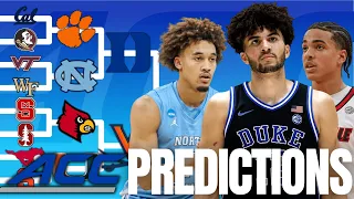 Predicting EVERY Game in the 2026 ACC Tournament Full Bracket Predictions