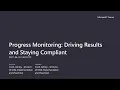 Progress Monitoring - Driving Results and Staying Compliant