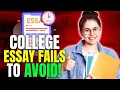 College Admission Essay Mistakes Critical Pitfalls Every Applicant Should Avoid
