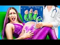 Download Lagu Vampire Pregnant vs Mermaid Pregnant! Funny Pregnancy Moments and Cool Hacks by Rocketmons!