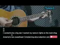 Lauren Watkins - Daydreams Guitar Chords Lyrics
