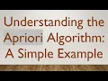 Understanding the Apriori Algorithm A Simple Example