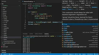 Python Daemon Threads
