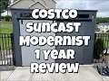 Costco Suncast Modernist 10x7 Barn Door Shed 1 Year Review