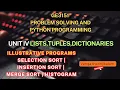 GE3151 PSPP Unit IV Selection Sort Insertion Sort Merge Sort Histogram Programs