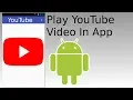 Android Studio - Play YouTube In App