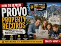 How to search Provo property records