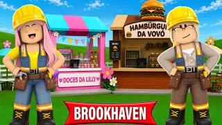 Construindo uma LANCHONETE com PROPS no Brookhaven! ROBLOX