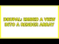Drupal Embed a View into a render array 2 Solutions