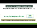Phpscriptsmall Php Classified Script