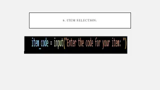 VENDING MACHINE CODE TECHNICAL DESCRIPTION
