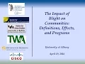 The Impact of Blight on Communities Definitions Effects Programs