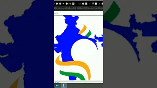 sketch Indian flag using python code