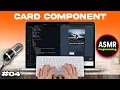 ASMR No Talking Coding - Build a React Card Component with Tactile Feedback