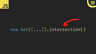New JavaScript Set Methods are here