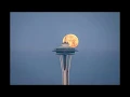Seattle Full Moon Rise and Set Time-lapse